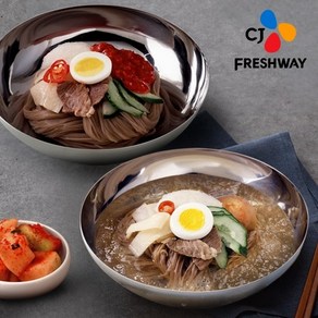 CJ제일제당 [CJ프레시웨이]평양냉면 20인분 / 면 20팩 + 육수 10팩 비빔장, 1개