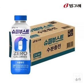 빙그레 슈퍼부스트 수분충전 에너지음료, 500ml, 24개