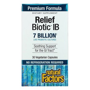 ReliefBiotic IB 7 Billion 30 Vegetaian Capsules, 1개, 30정