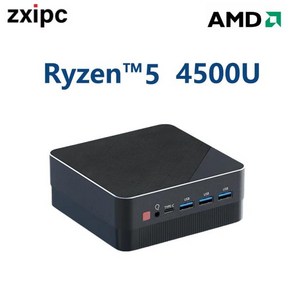 데스크탑 미니 컴퓨터 게이밍 PC AMD Ryzen7 4500U 32GB DDR4 1TB SSD WiFi6 NUC, 없음, 없음, 4) WiFi 6 NO RAM NO SSD  AMD R