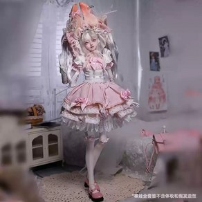 구체관절인형46cm 누드바디 메이크업 풀세트 소녀 핑크 롤리타토끼구관인형 BJD, 1개, 누드바디(노 메이크업), 46cm