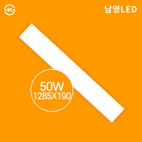 남영전구 LED 엣지등 1285x190 50W 플리커프리, 주광색, 1개