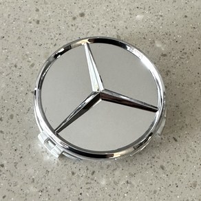 BENZ 벤츠 휠캡 삼각별 실버 75mm 클립형 1대분 4개세트, 4개