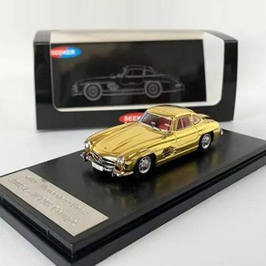 Seeke 1:64 메르세데스 벤츠 W198 300SL 쿠페 - 크롬 골드, 1개