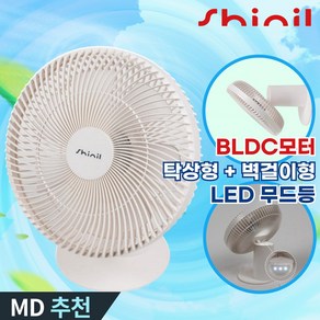 신일 무선 캠핑 LED 선풍기 충전식 탁상형 선풍기