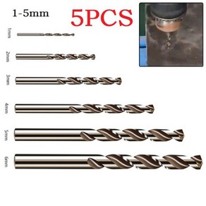 HSS M35 코발트 만능십자드릴 만능십자만능십자드릴비트 스테인레스 스틸 오거 프레스 전동 공구, 5개