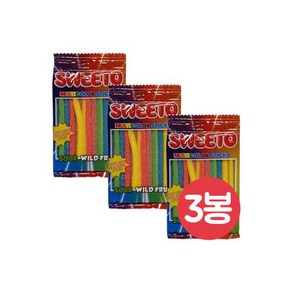 Sweeto ()멀티 칼라 스틱 80gx3봉/담라/하리보/트롤리, 3개, 80g