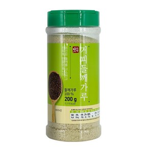 맛뜨락 고소한 거피 들깨가루 200g(통) 기피 탈피 들깨, 1개