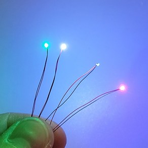 미니어처 LED 디오라마 LED 조명 DIY 발광 다이오드, 3V LED 칩 블루, 1개