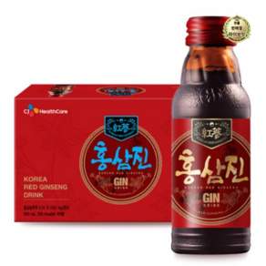 라이브잇 CJ헬스케어 홍삼진 음료, 100개, 100ml