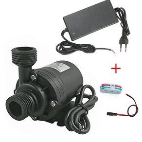 펌프 미니 수중 순환 워터 브러시리스 태양광 모터 800L/H 5m DC 12V 24V, 12V-EU Adapte, 1개