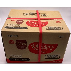 사조해표 옹가네 순창 햇고추장 맛나 10g X 1000개입 1box, 1kg, 1개