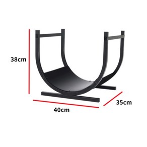 장작 보관대 땔감 거치대 대형 06세트 받침대 꽂이 캠프파이어 철제 장작보관대 벽난로, B형, 1개
