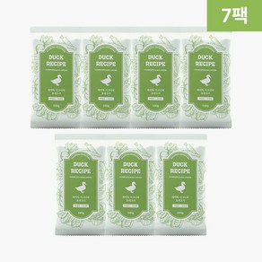 [하이독] 강아지 화식 자연식 주식(소 양 연어 닭 돼지 오리) 사료 100g (+옵션 7팩/21팩), 7팩, 오리