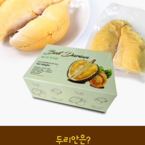 냉동두리안 400g 2팩 깐 두리안 과일의 왕, 2개