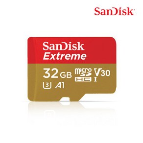 샌디스크) 액션캠 마이크로SD 카드 32GB Exteme QXAF, 1개