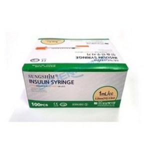 성심메디칼 인슐린주사기(D/Insuline Syringe) 1cc 31G 8mm 판매단위