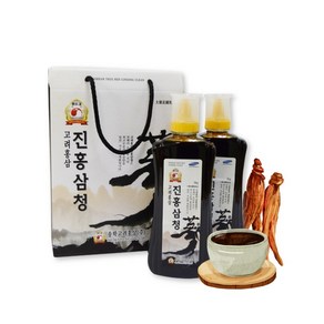 이엘푸드 국산 고려홍삼 진홍삼청 진액 선물세트 1kg x 2개입, 2개