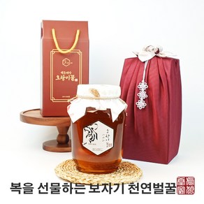 명절선물 천연벌꿀 프리미엄 야생화꿀 대용량 보자기/노리개포장, 1.2kg, 1개