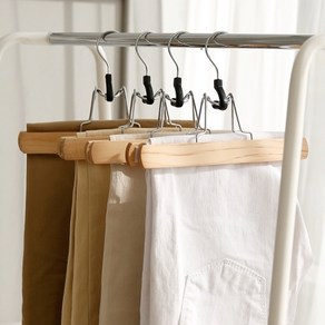 YSC [YSC] 내추럴 원목 바지걸이 20P, 20개, 단품