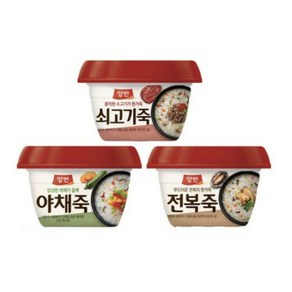 양반 쇠고기죽285gx4개+야채죽285gx4개+전복죽285gx4개(총12개) 1세트, 2세트, 285g