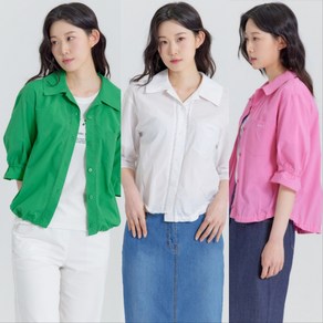[지센] 여성 와이드카라 블라우스(색상3종) 면39% LCWSP528