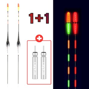 1+1 수광 왕방울 스마트전자찌 수묵찌 민물 내림 올림 저부력 고부력 배터리포함 SK12 999피싱, 2개, SK1207호(48cm-2.7g)