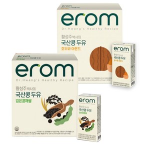 황성주박사의 국산콩두유 검은콩깨쌀 /호두와 아몬드 190ml, 3.04L, 2개