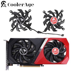 컬러풀 지포스 RTX 3060 Ti RTX3060 NB DUO 12G V2 L-V 그래픽 비디오 카드용 쿨러 팬 교체 85mm, 1개