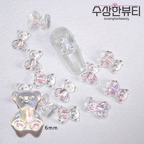 홀로그램 오로라 곰돌이 하리보 베어 (5pcs) 네일 파츠 스톤 셀프네일아트