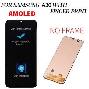 삼성 A50 LCD 터치 스크린 디지타이저 어셈블리 6.4 인치 디스플레이 2019 A505F/DS, 03 AMOLED No Fame, 한개옵션2