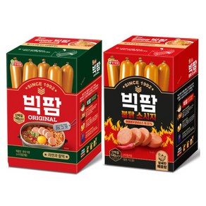 롯데 빅팜1200g + 빅팜불닭1200g 주전부리 키스틱, 2개, 1.2kg