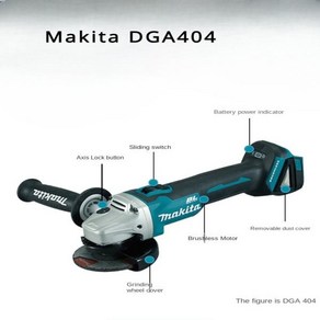 Makita 전동 공구 연마기 도구 무선 각도 브러시리스 샌딩기 DGA404, 1개, 01 Bae machine