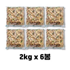 심플로트 스킨온10컷 랜치웨지(반달감자) 1박스(2kgx6봉)