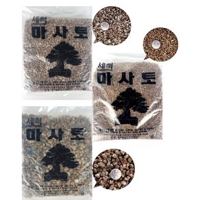 세척마사토 2kg 4봉지묶음 소 중 대 마사토 마사 + 무당벌레 장식셋트