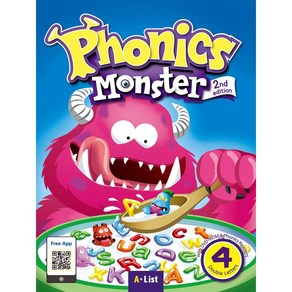 Phonics Monste 4 SB (with Reades & App), Phonics Monste 4 SB (with R.., A*List, Daniel Olsson, Jason.., A List