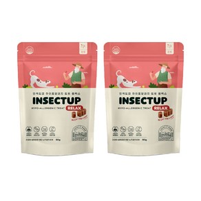 [1+1] 인섹트업 하이포알러지 트릿 릴렉스 80g, 2개