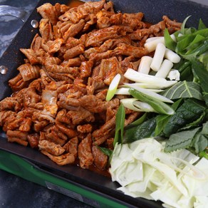 먹사부 국내산 매운 양념 돼지곱창 1kg 손질 돼지 곱창구이 매콤 양념 곱창 볶음 야채 미포함 음식, 1개