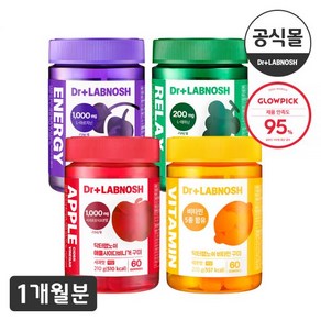 닥터랩노쉬 구미 4종 택1 1개월분(애사비 비타민 릴렉스 에너지), 에너지 구미, 1개, 60정