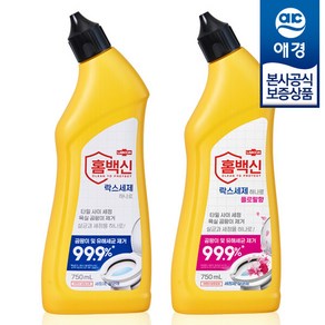 [애경] 랩신 홈백신 락스세제 하나로 750ml x2개, 락스세제 하나로 플로랄 750ml x2개, 1세트