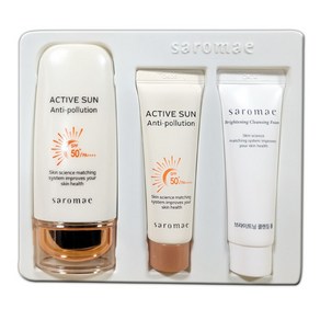 사임당 사로매 액티브 썬 안티폴루션 70g+30ml+30ml 기획세트/선크림 썬크림 자외선차단제, 70g, 1세트