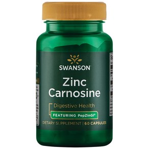 Swanson 스완슨 Zinc Canosine 아연 카르노신 60캡슐, 4 Pack, 60정, 1개