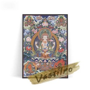 불교 그림 탱화 티베트 Thangkas 부처님 아트 인쇄 포스터 보살 초상화 캔버스 회화 종교 벽화 홈 장식, [01] 13x18cm No Fame, [11] 10