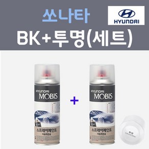 현대 쏘나타 BK 아이언실버 컬러스프레이 + 모투명마감용스프레이 자동차 카 페인트 200ml, 1개