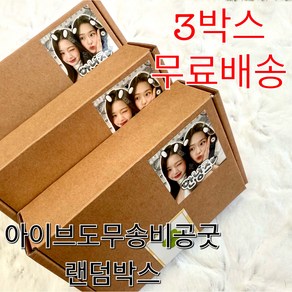 [꼼지락샵]아이브 도무송 비공굿 랜덤박스 3박스 (약450장이상)