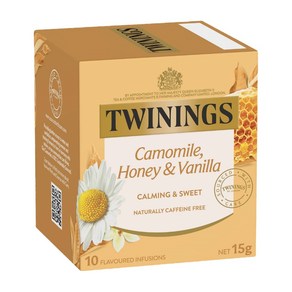 트와이닝 허니 바닐라 카모마일차 티백 Twinings Camomile Honey & Vanilla Tea Bags, 15g, 1개, 10개입