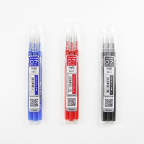 JSTading [3개입] 파이롯트 열펜 0.7mm 리필심 1세트 (볼펜 타입) 프릭션 아이롱펜 열사인펜 다리미펜 지워지는펜, 1개, 레드