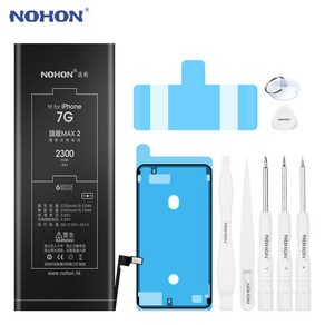 NOHON 노혼 iPhone 6S 6 7 8 Plus iPhone X SE 2020 SE2 5S 5C 5 XR XS Max 교체 배터리 용 NOHON 배터리