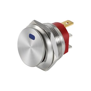 토글스위치 22mm 스테인리스강 개나리 스위치 20A12V 15A220V ONOFF 2비트 전원 자물쇠 차선 원형 버튼, [04] 토글스위치 Blue, 1개