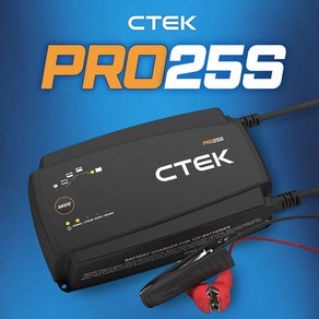 CTEK PRO25S 12V 프로25S 자동차 방전 배터리 복원 씨텍 충전기 한국 정발품 25A 납산/AGM/리튬 밧데리